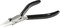 The Beadsmith Double Round Nose Nylon Jaw Pliers – 5-Inches (127mm), Black Vinyl Comfort Grip Handle with Double Leaf Springs – Protects Wire When Bending and Looping